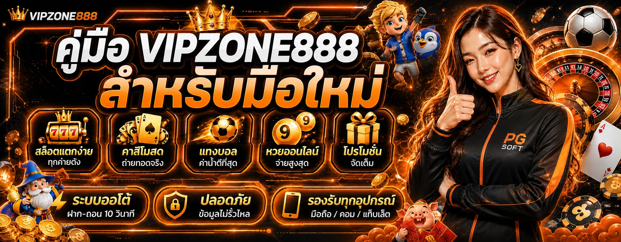 VIPZONE888 คู่มือมือใหม่ สมัคร เข้าเล่น และตั้งงบ